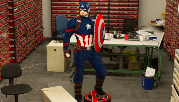 Life-size LEGO Captain America Shield is the perfect home décor for  comic-geeks - Yanko Design