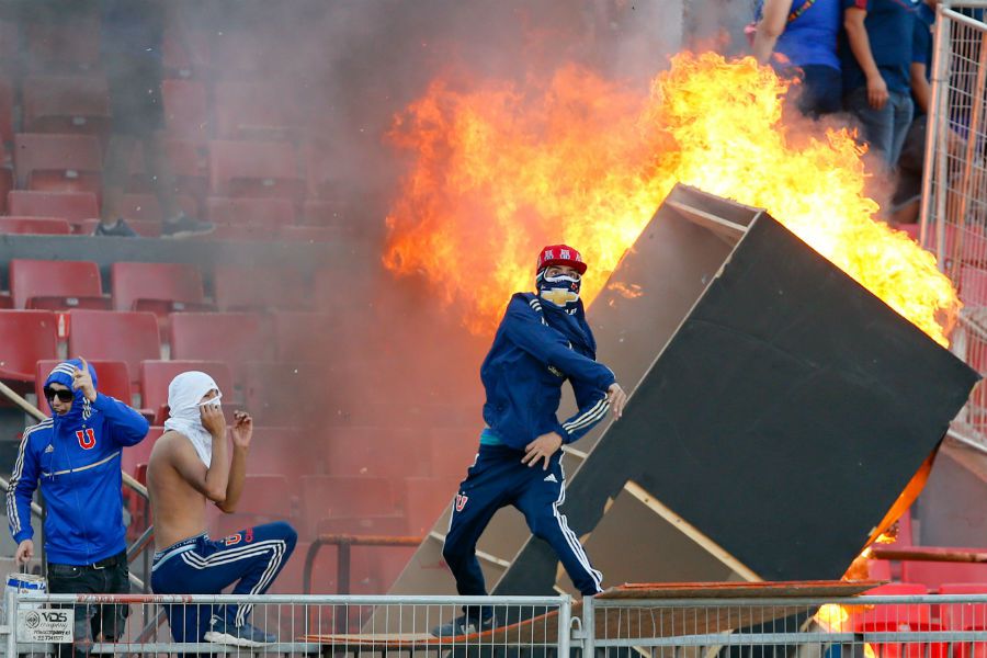 Incidentes U de Chile vs Internacional