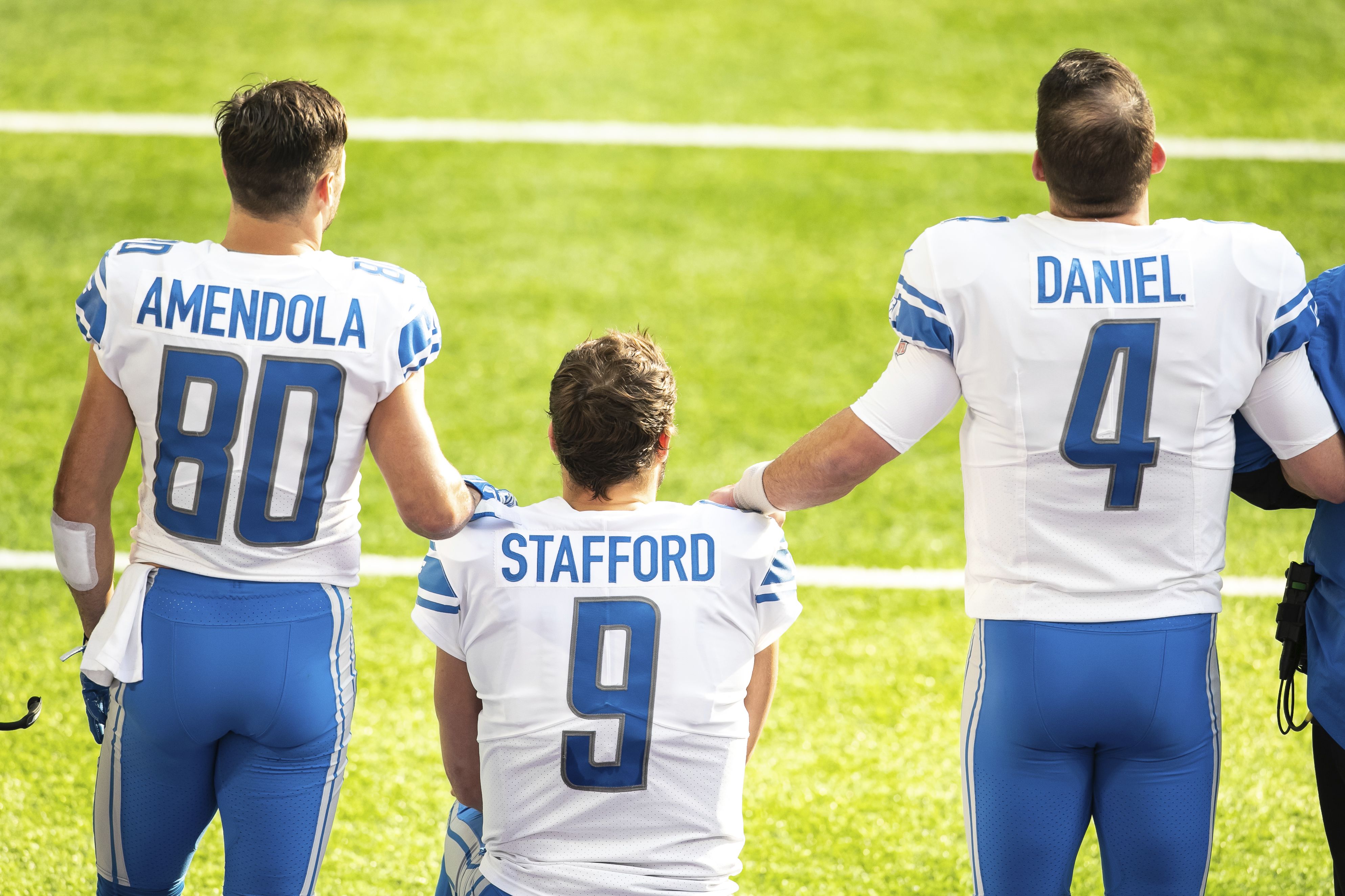 Stafford: 'It was humbling' seeing his Lions jersey at Sofi