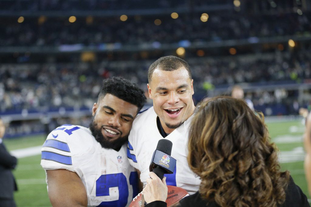 Prescott, Elliott former teammates with Cowboys