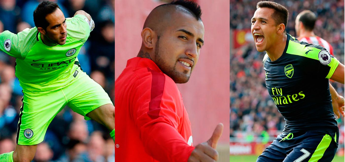 Alexis Sánchez, Arturo Vidal, Claudio Bravo