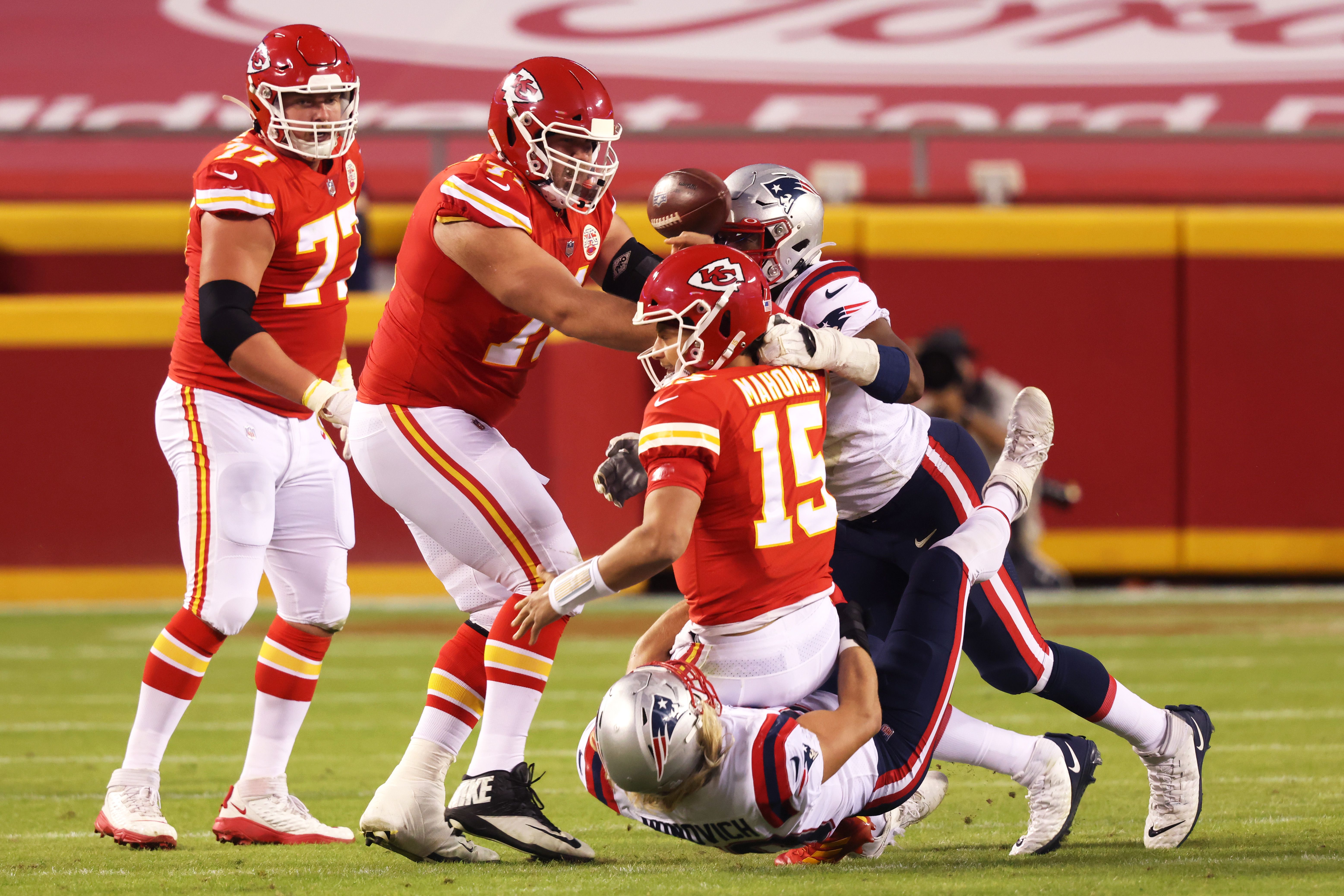 Patrick Mahomes makes uncharacteristic error vs. Bengals, loses fumble  after ball slips out of hand on throw