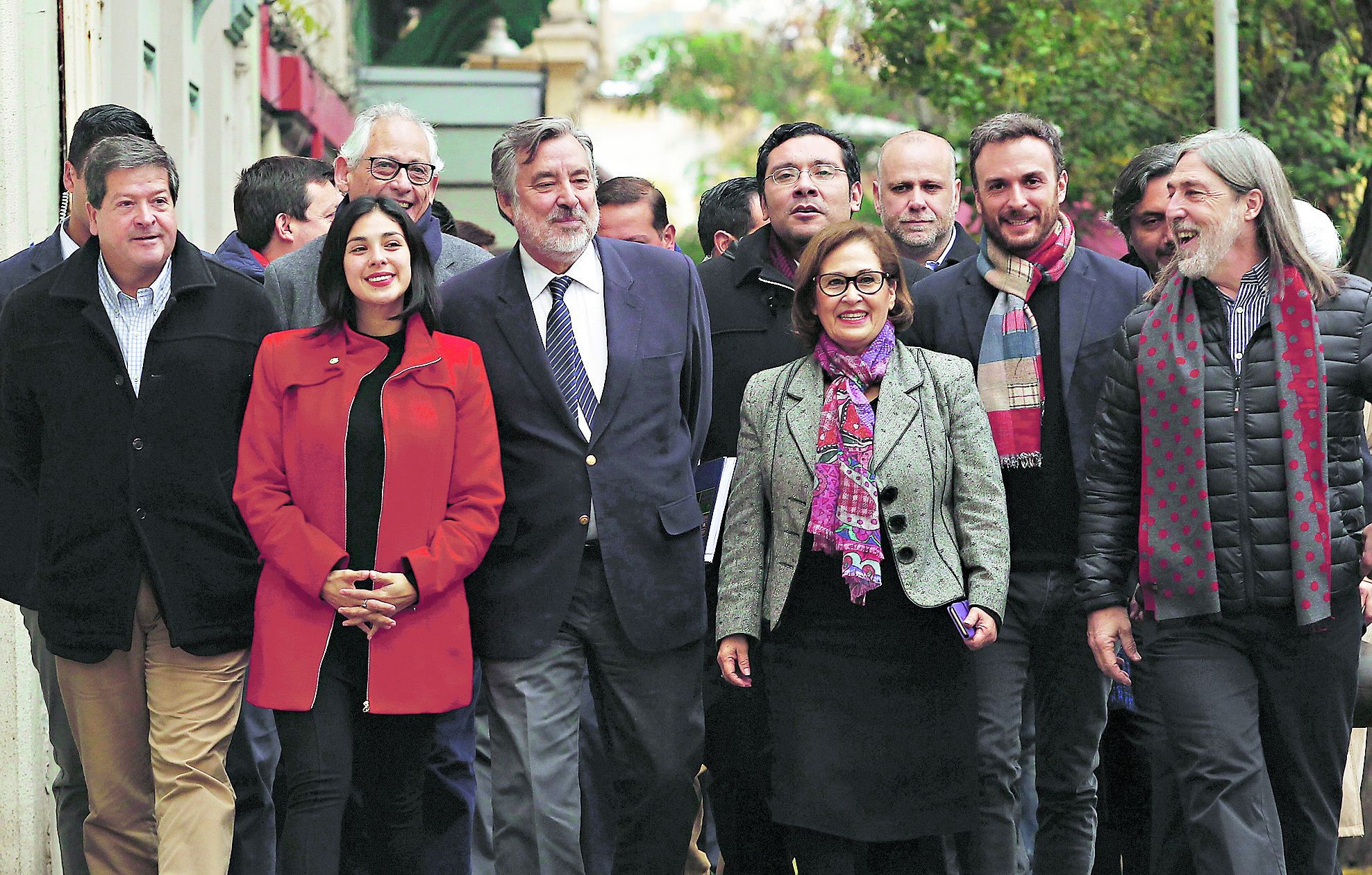 Alejandro Guiller con presidentes de partidos.