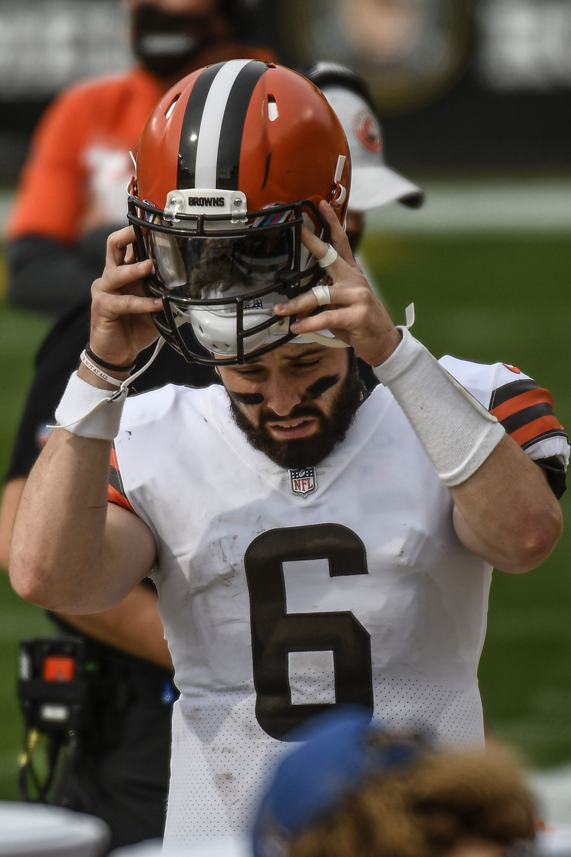 Browns Steelers Myles Garrett Mason Rudolph helmet fight Mike Tomlin