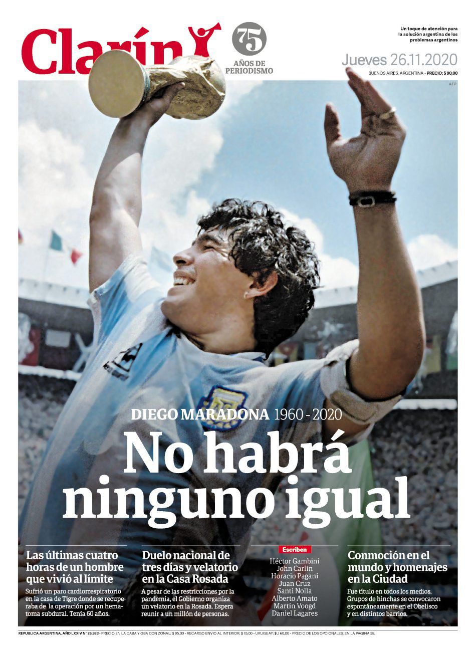 Maradona Clarín