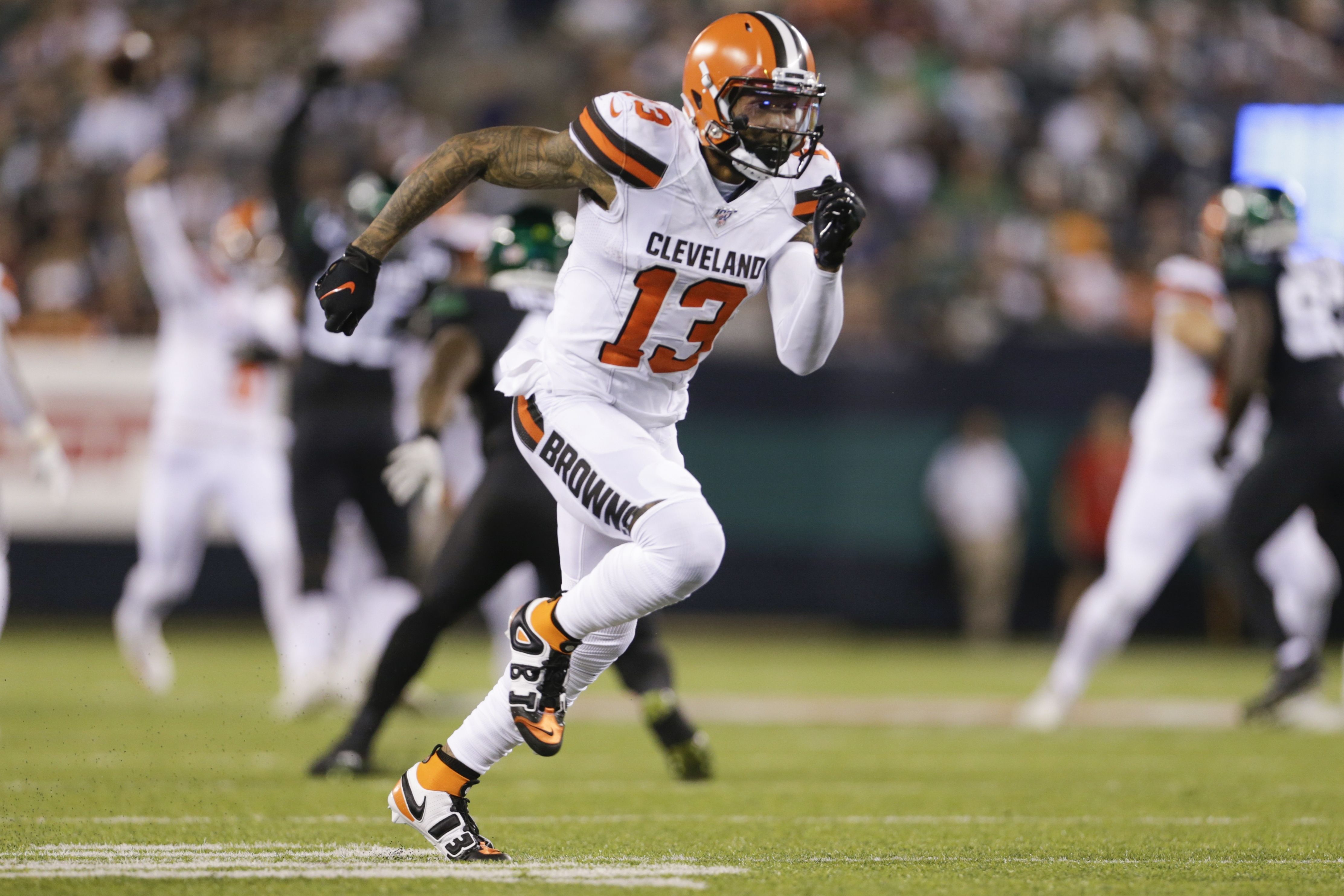 Giants ODELL BECKHAM JR. makes one of his patented one-handed catches