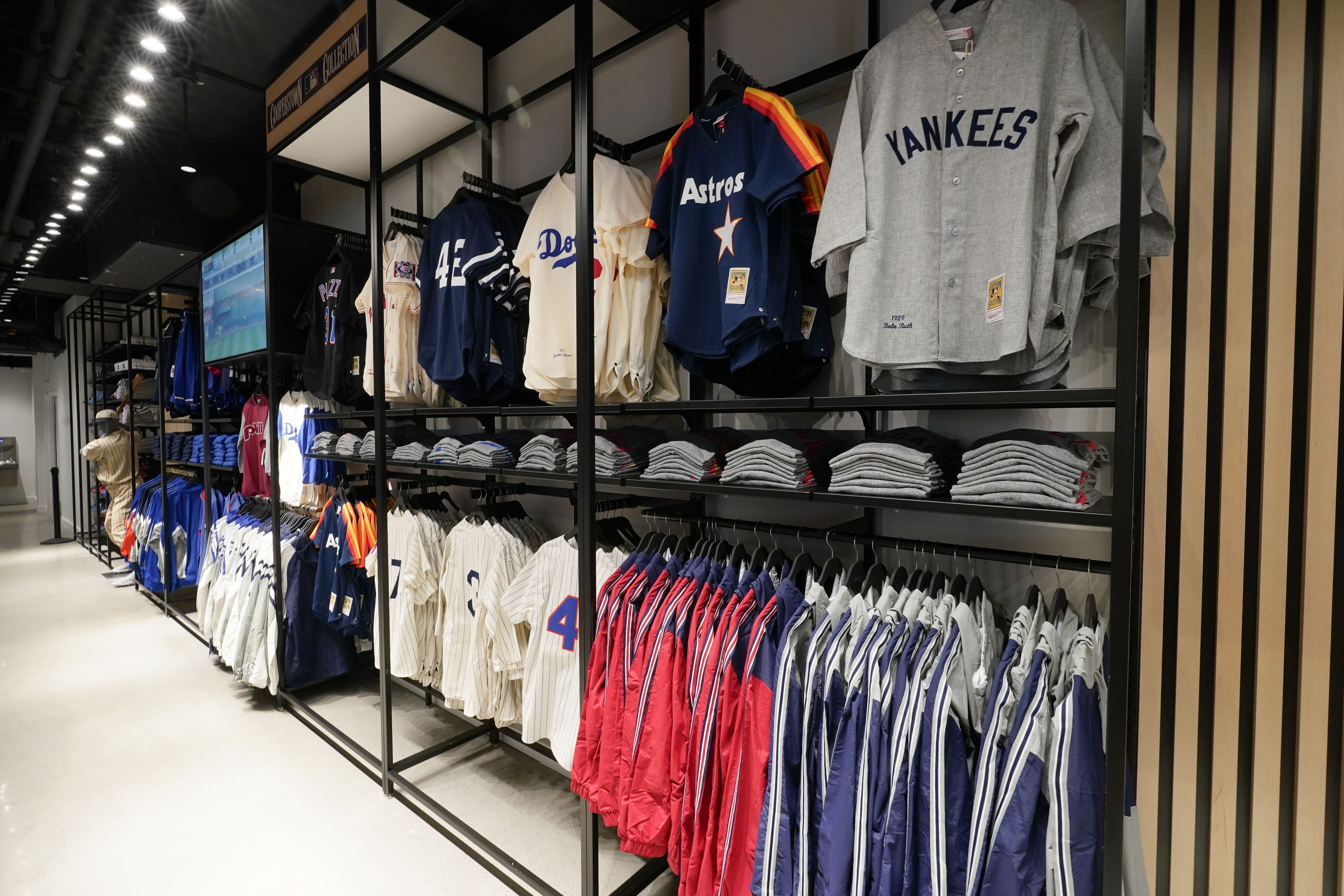 NEW YORK - MARCH 25, 2021: MLB Flagship Store In New York. MLB NYC