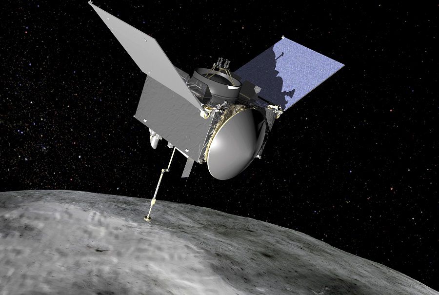 Artist rendering of NASA's OSIRIS-REx spacecraft is seen in an undated handout image