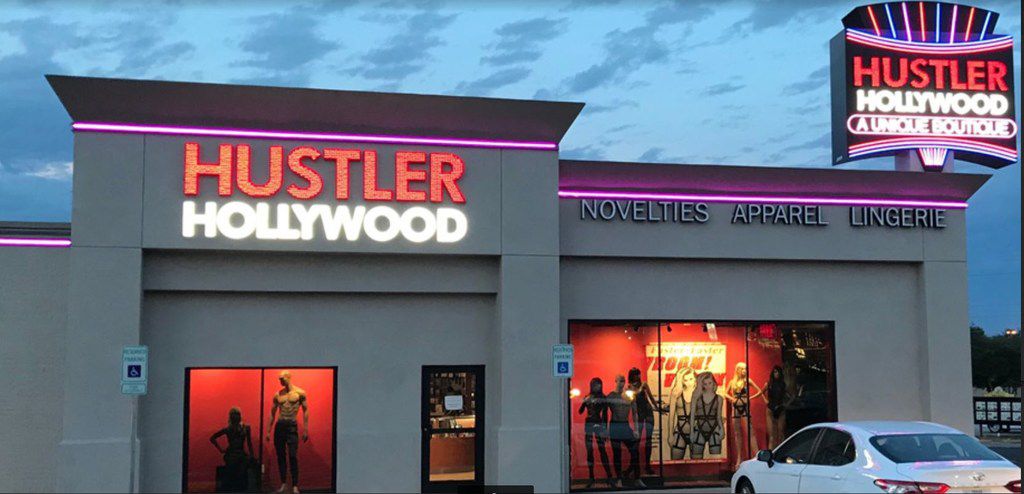 Larry Flynt s Hustler Hollywood sex toy store opens on turf