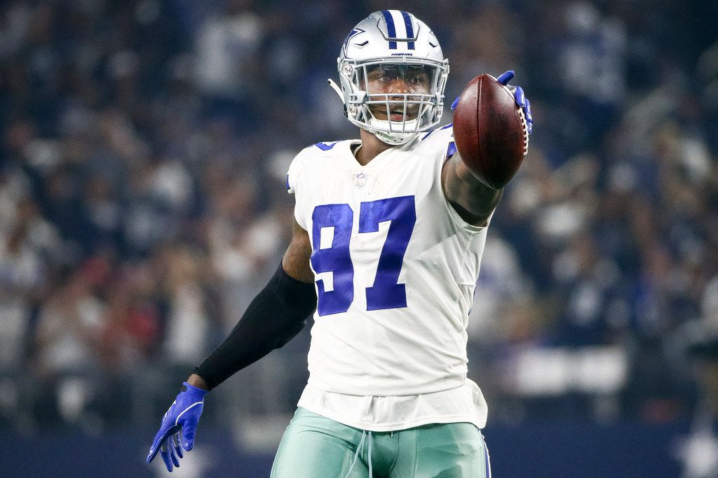 Dallas Cowboys defensive end Taco Charlton (97) walks off the field after  beating the Arizona Cardinals 20-18 in the Pro Football Hall of Fame NFL  preseason game in Canton, Ohio, Thursday, Aug.