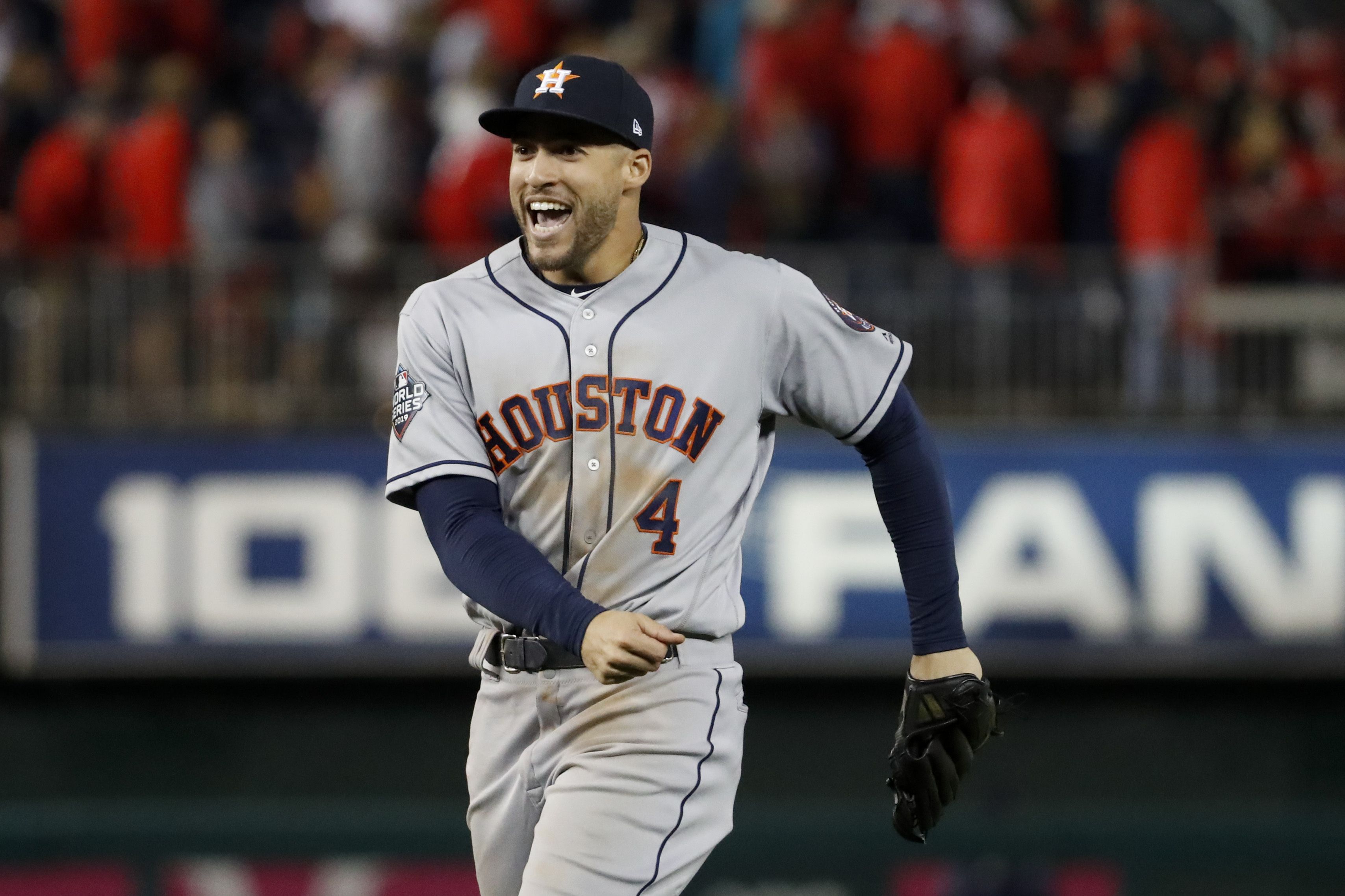 Jose Urquidy Game Worn 2019 World Series Game 4 MLB Authentic