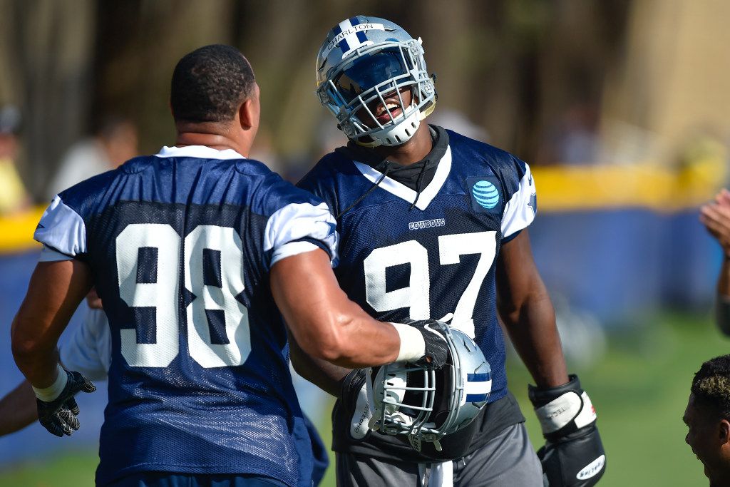 Cowboys DE Taco Charlton is responding to Rod Marinelli 'man talk'