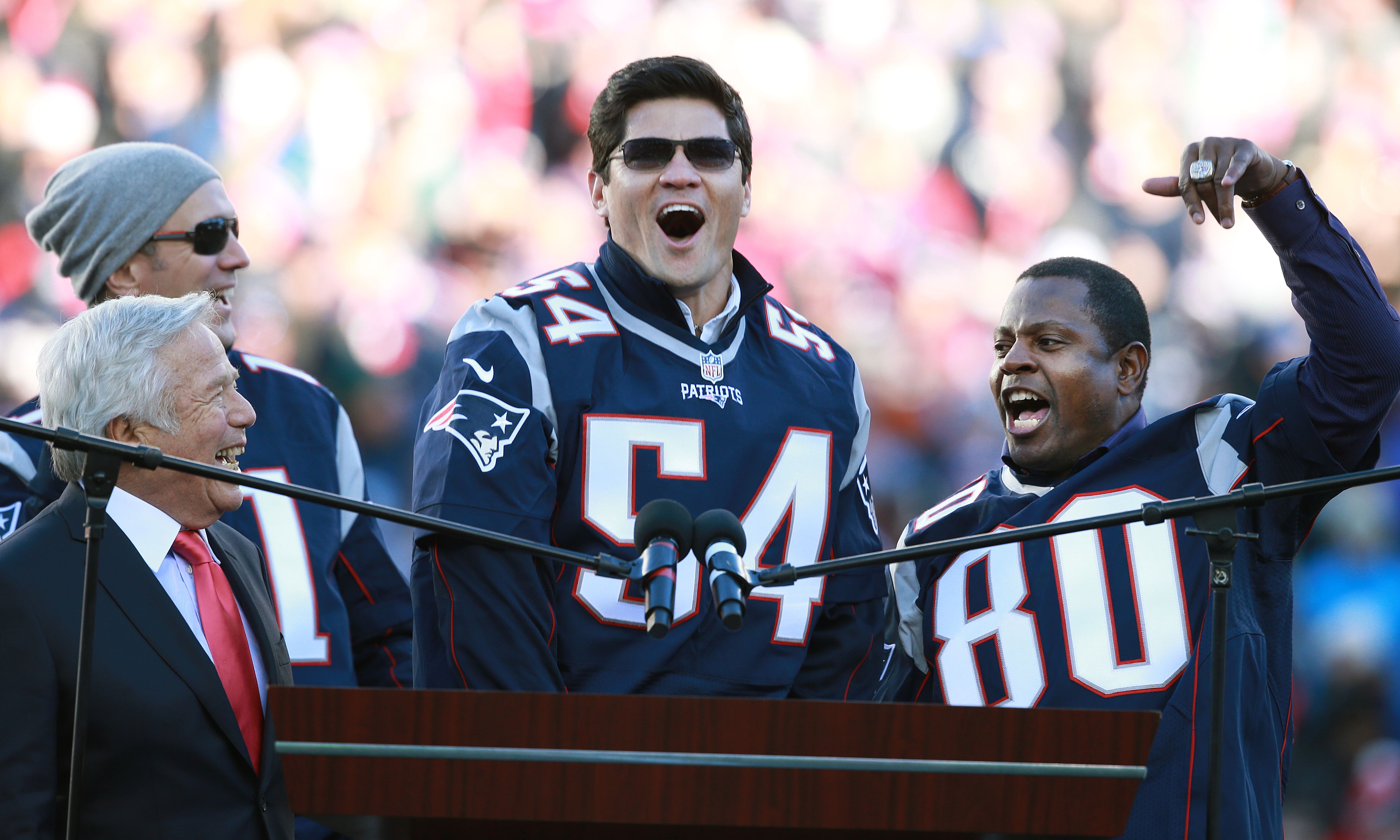 Former Patriots linebacker Tedy Bruschi recovering from a stroke