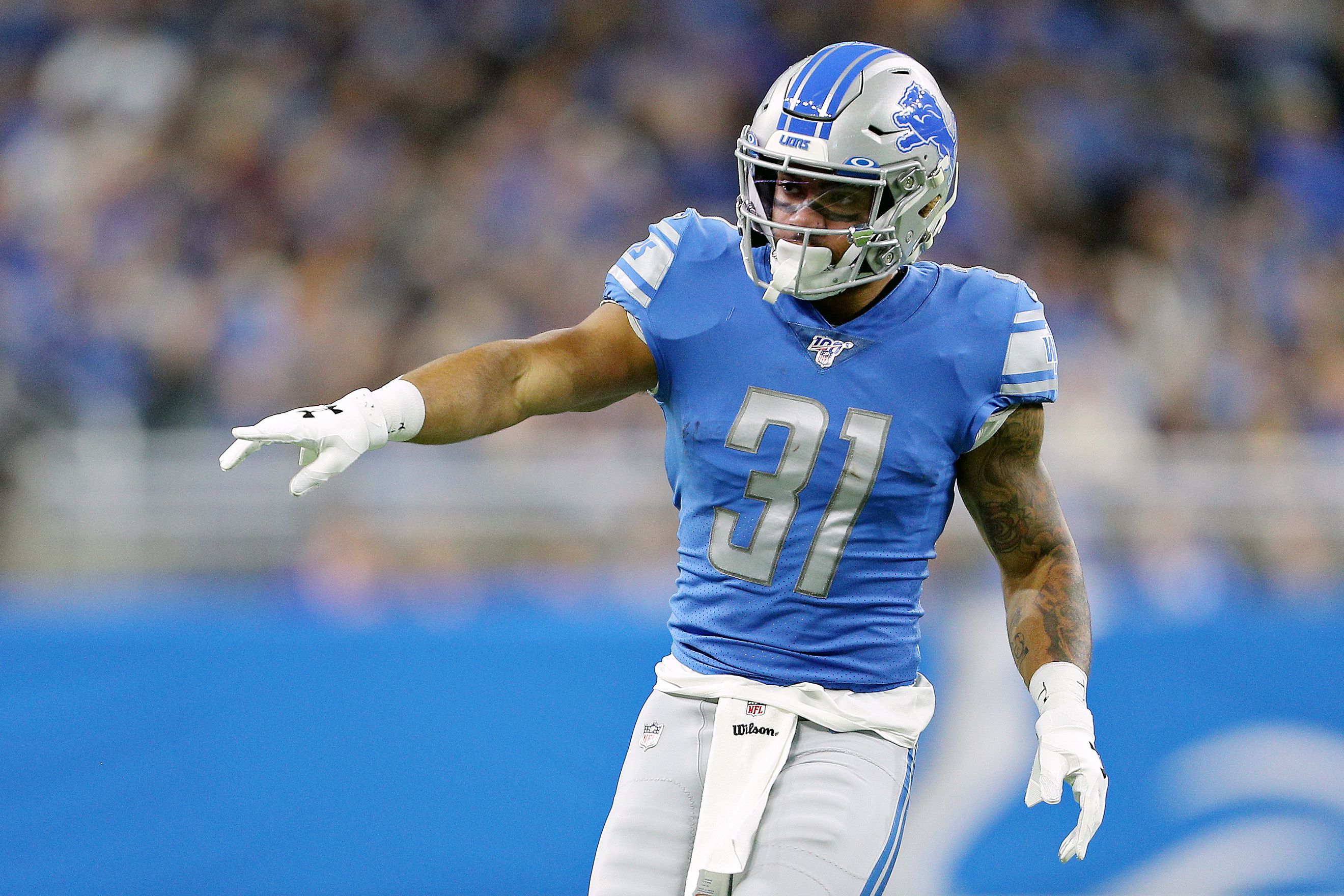 Lions running back J.D. McKissic on the call and the block that