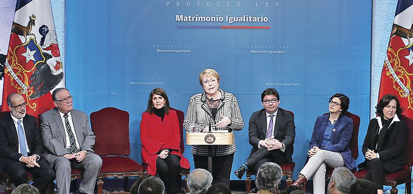 Bachelet, matrimonio igualitario