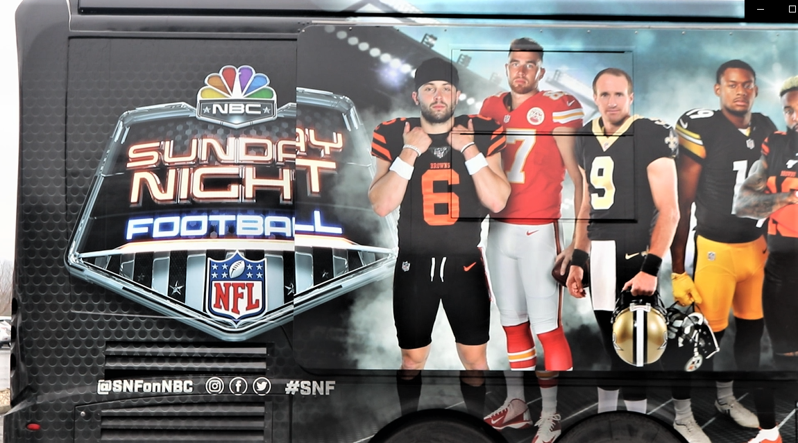 NBC Sports' Sunday Night Football Bus to Stop at the HOF