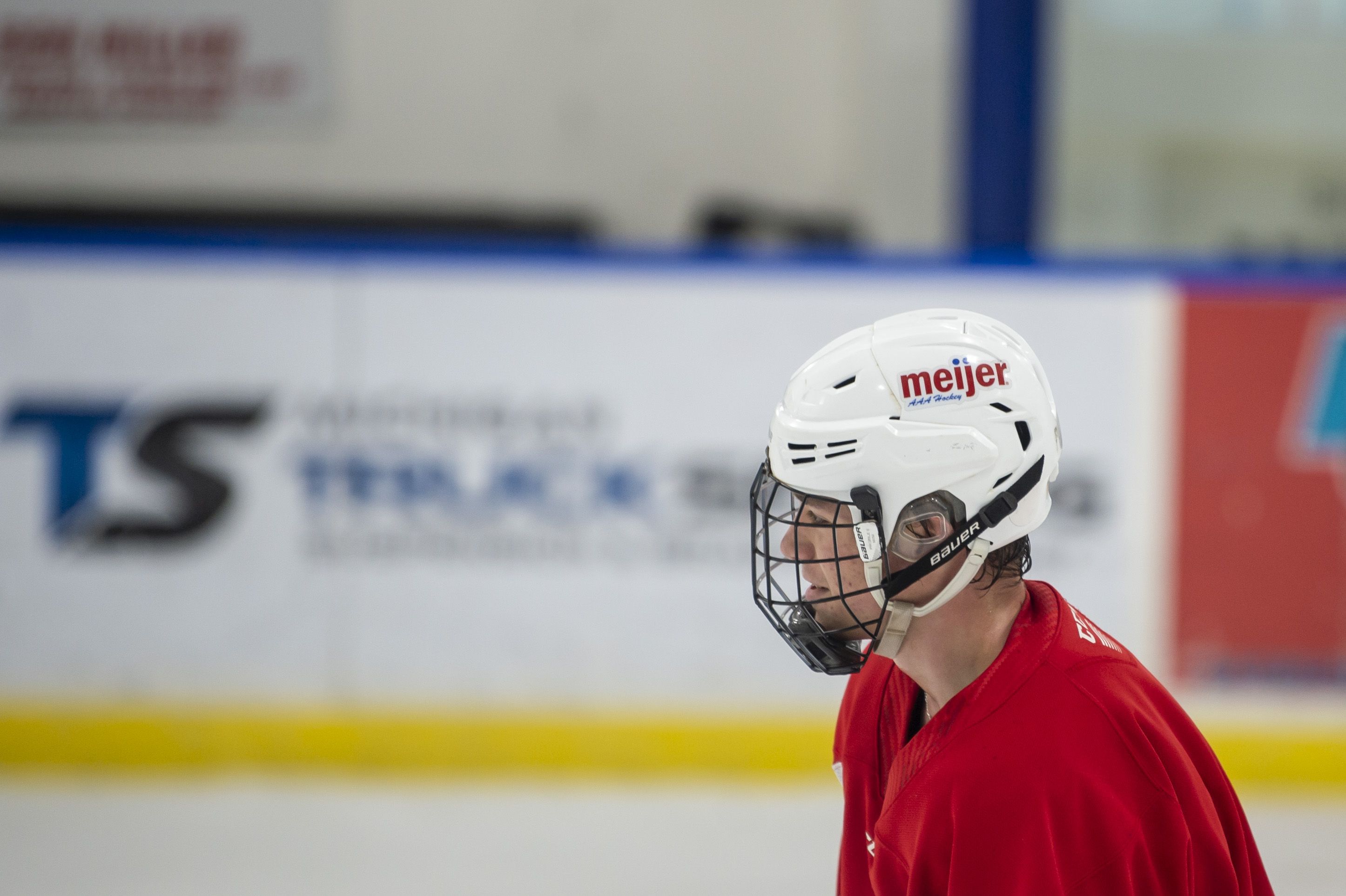 Meijer AAA. Red hockey jersey