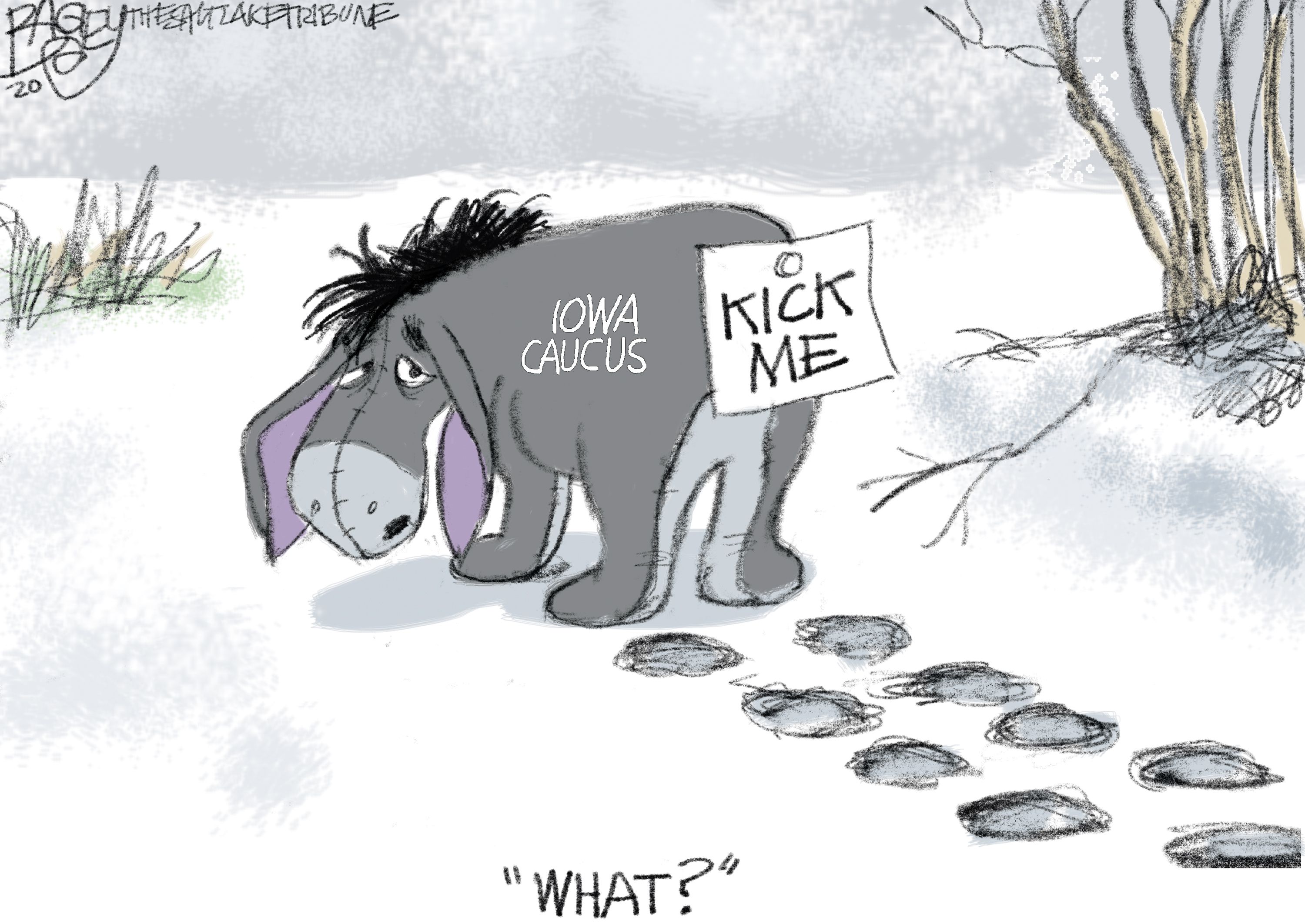 Bagley Cartoon: Sad Donkey Day - The Salt Lake Tribune