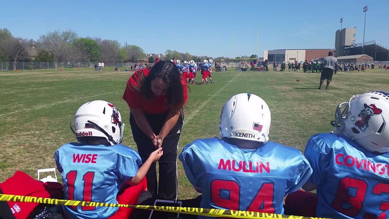 Female Coach Taking Flower Mound Youth Football Team To Higher Ground