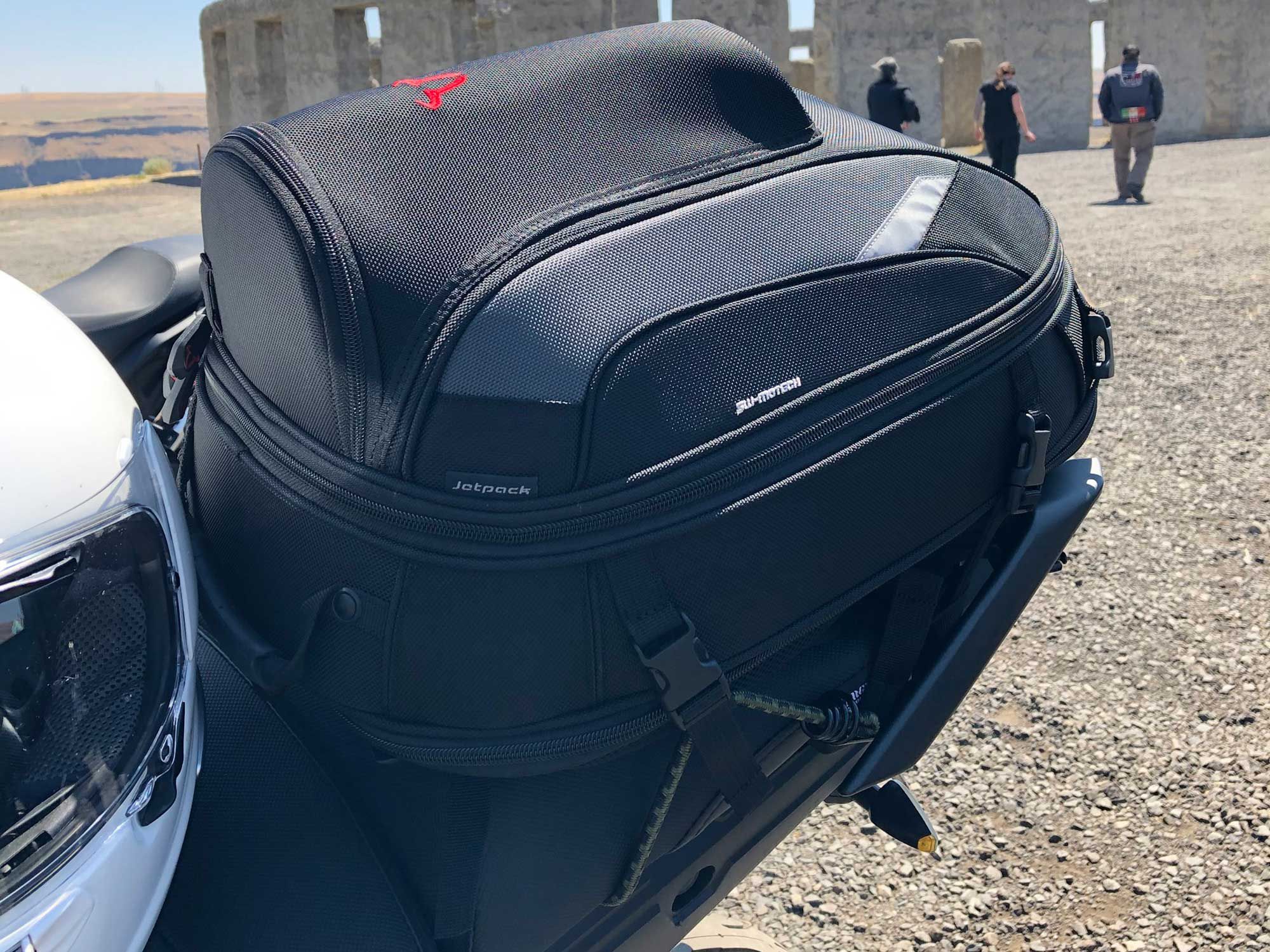Asian Orbit plug SW-Motech Tail Bag Review | Cycle World