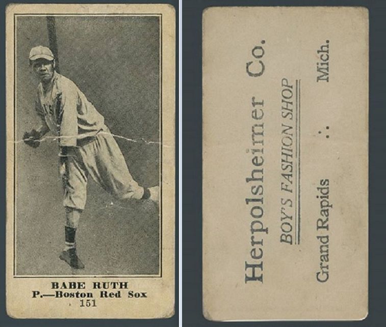 Babe Ruth baseball card could hit it out of the park in online auction