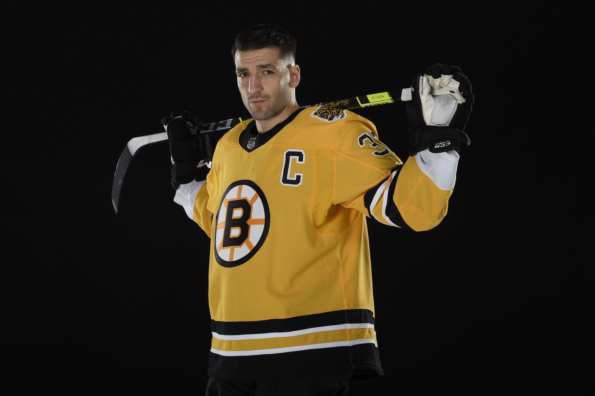 Patrice Bergeron Boston Bruins Hockey Jersey size 52