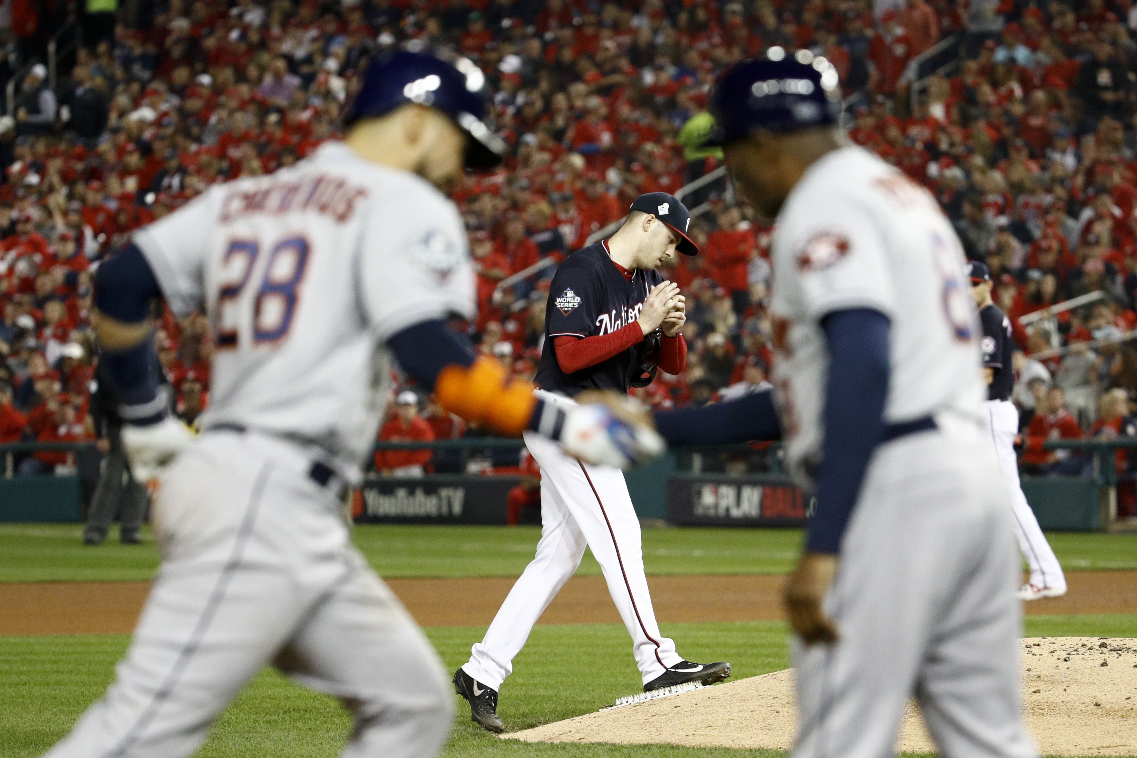 Alex Bregman 2019 World Series Game Used Jersey- Game 4 Grand Slam