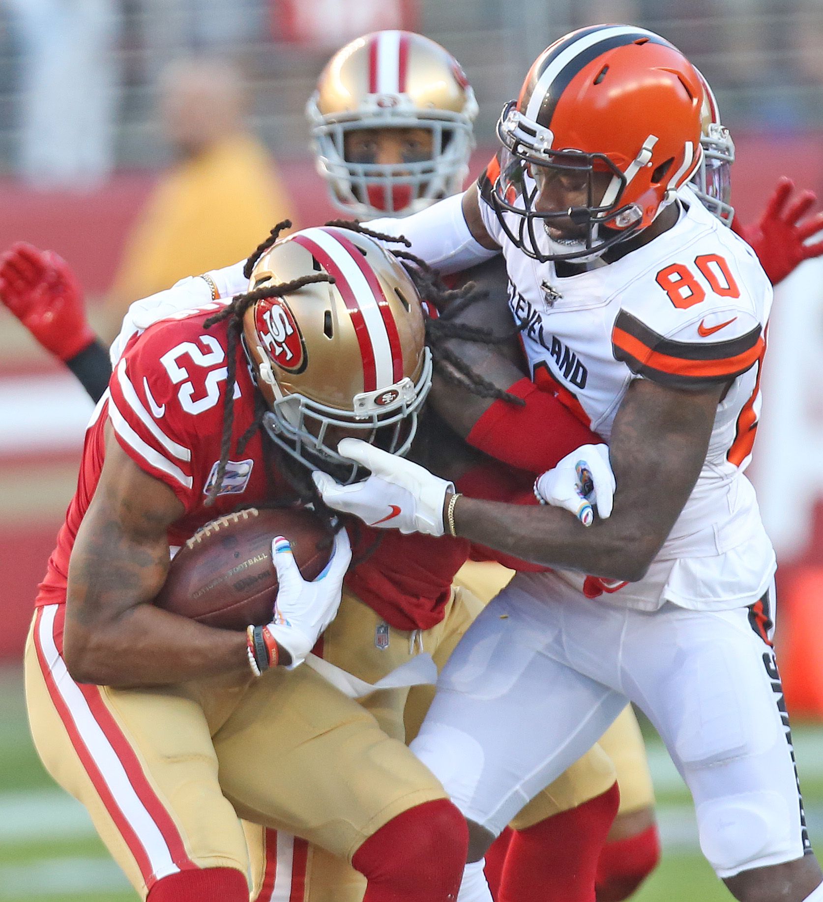 Odell Beckham and Baker Mayfield aren't clicking as he's held to 2 catches  again in loss to 49ers 