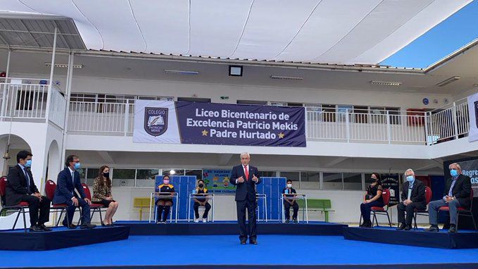 Sebastián Piñera retorno a clases