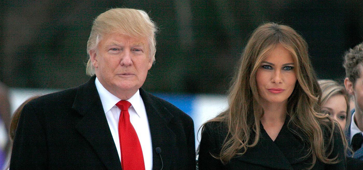 Donald Trump y su esposa