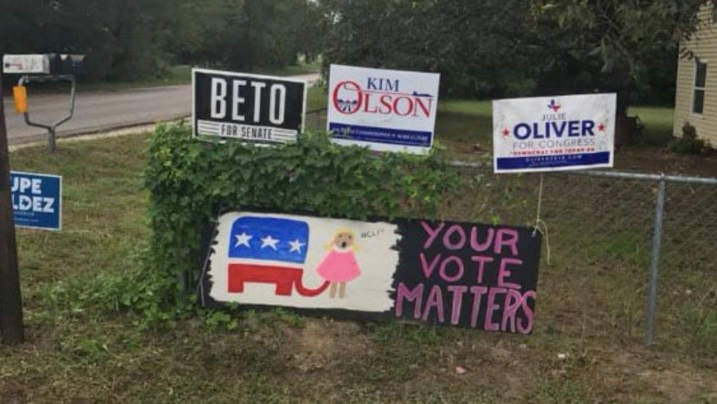 Texas Woman Whose Political Sign Drew Police And Sid