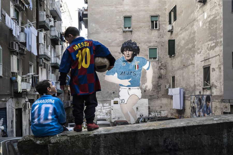 Nápoles Maradona Messi