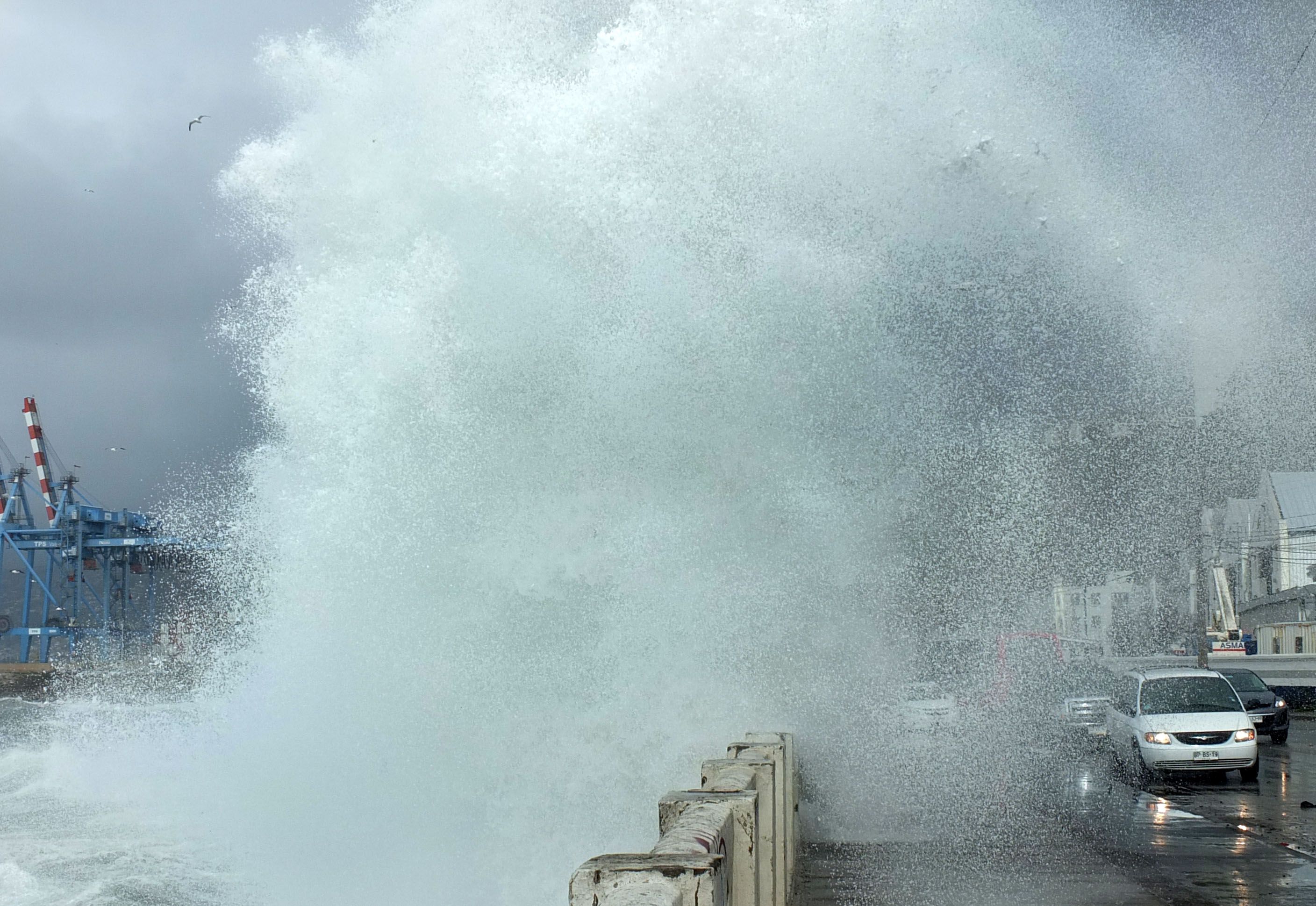 Marejadas en Valparaiso 13 Julio 2016