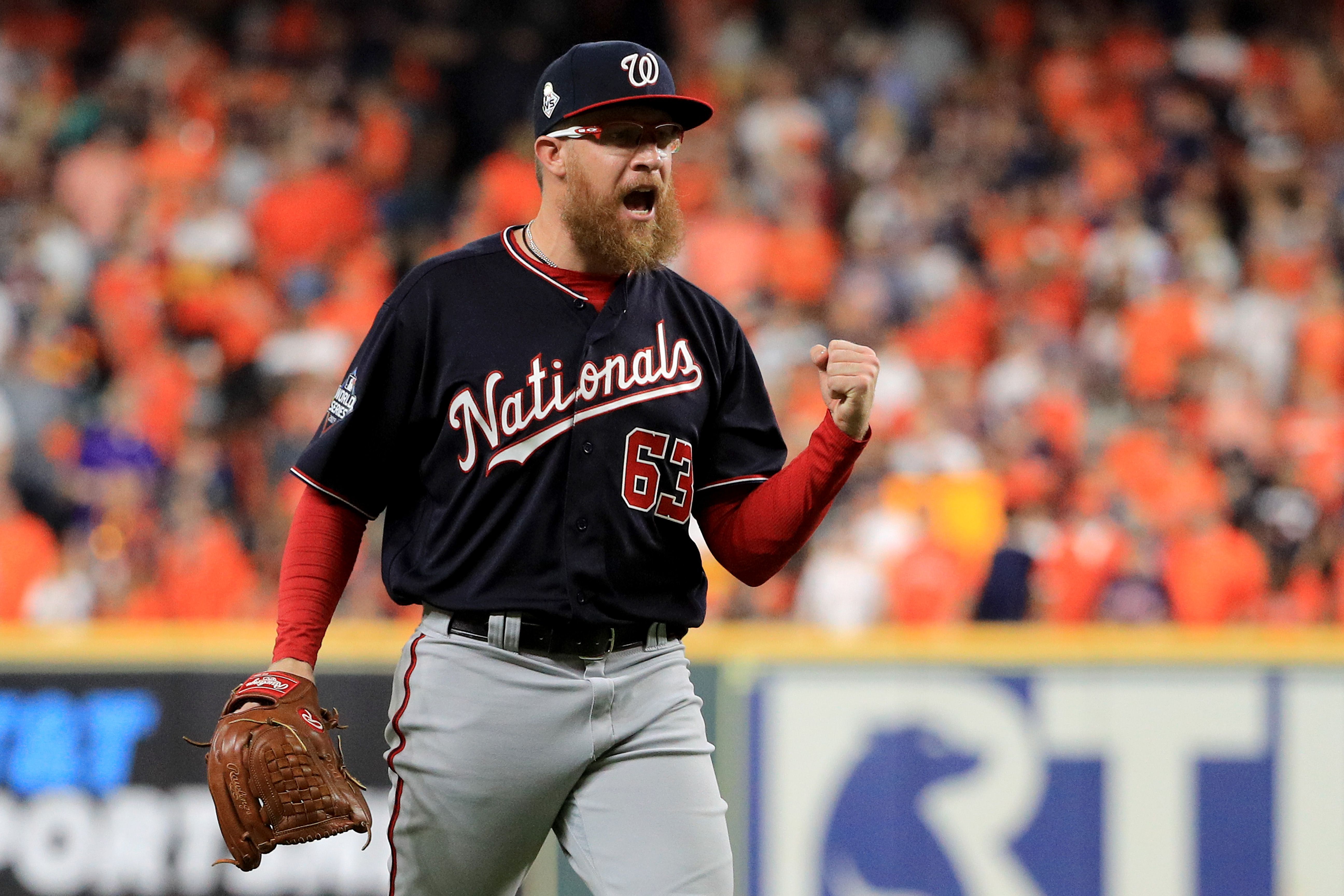 Beloved relief pitcher Sean Doolittle is back with the Washington Nationals