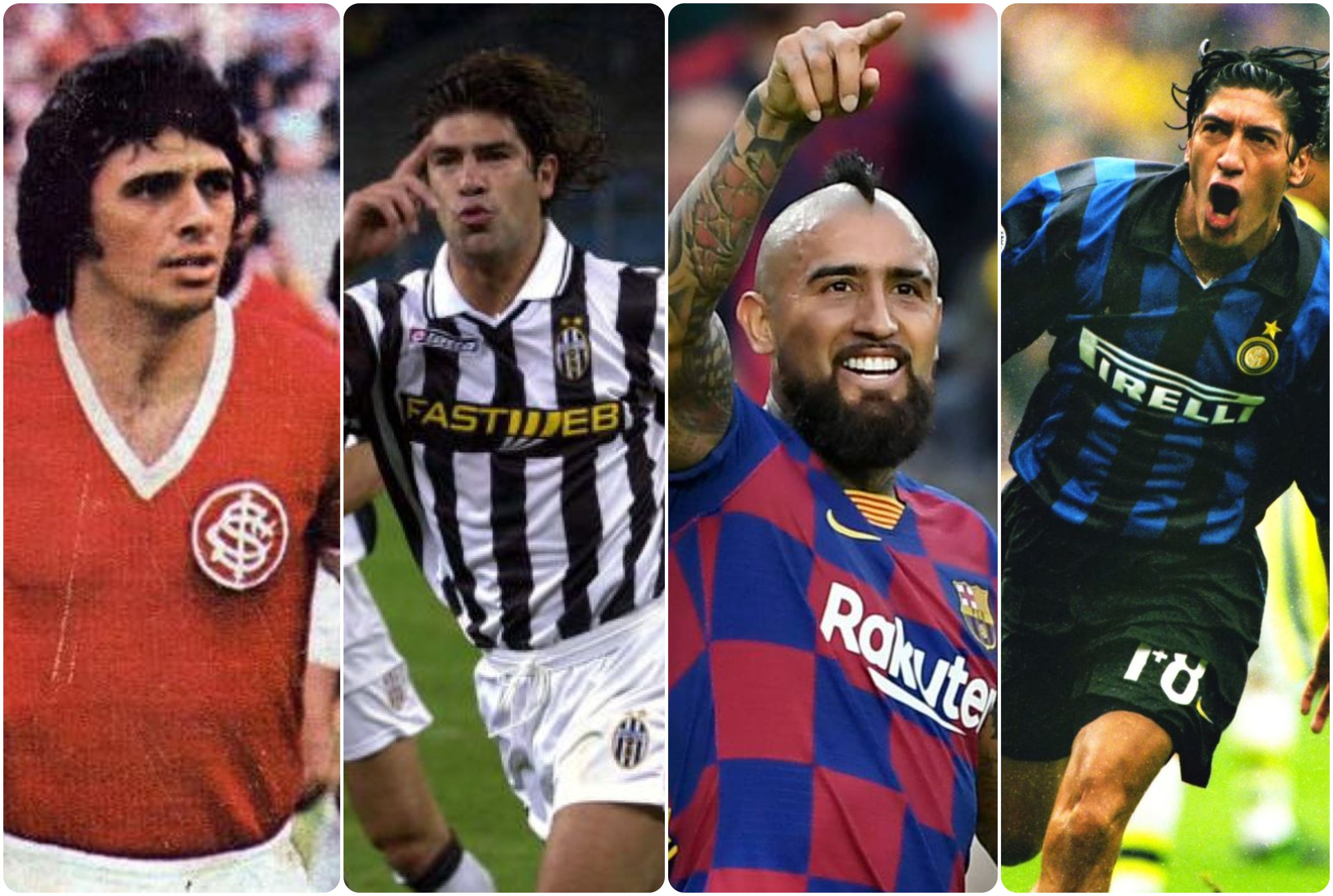 Elías Figueroa, Marcelo Salas, Arturo Vidal, Iván Zamorano