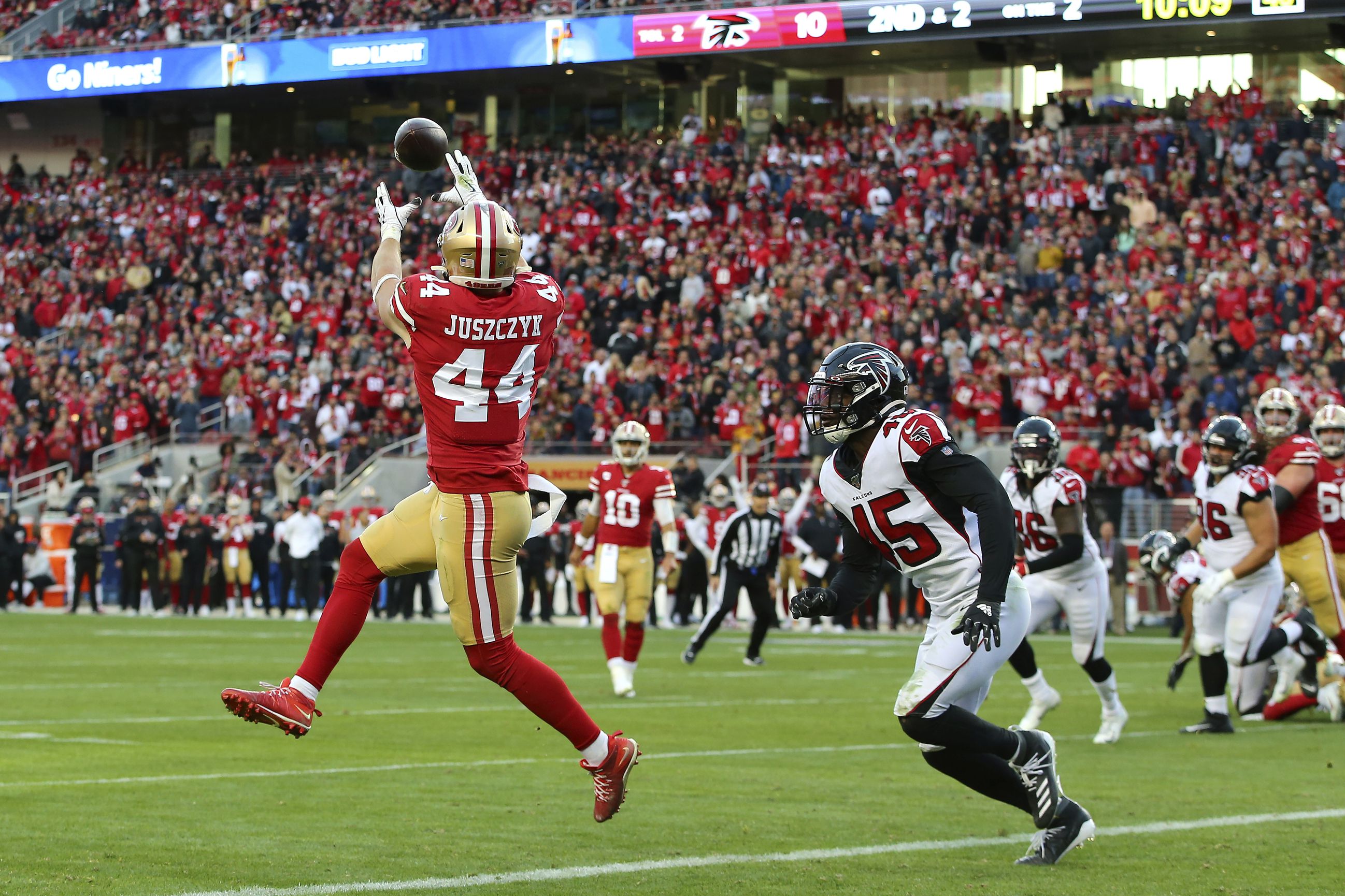 Harvard's Kyle Juszczyk scores touchdown for 49ers in Super Bowl