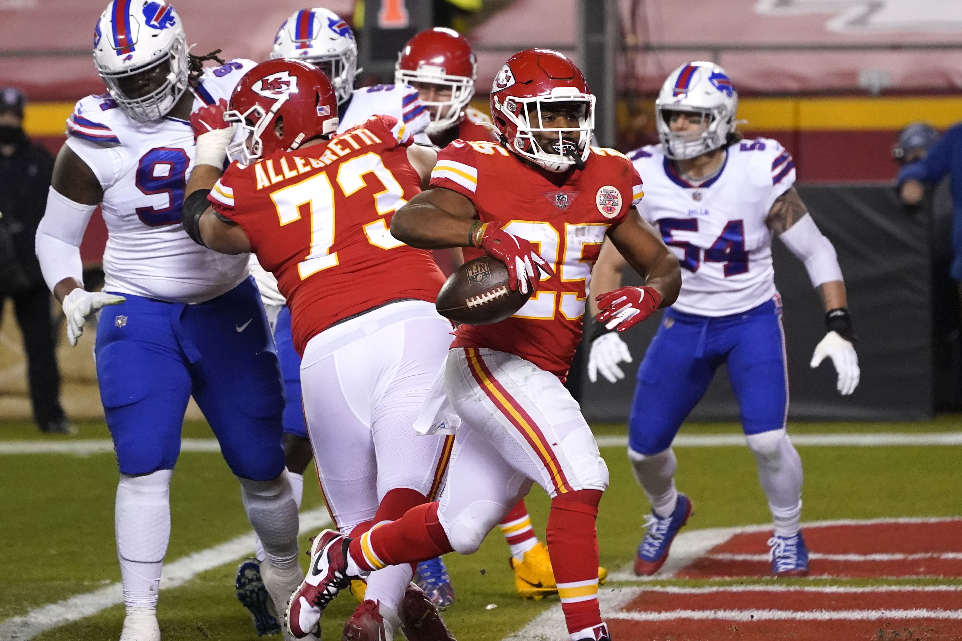 Reigning champion Kansas City Chiefs dump Buffalo Bills, 38-24, in AFC  title game to advance to Super Bowl