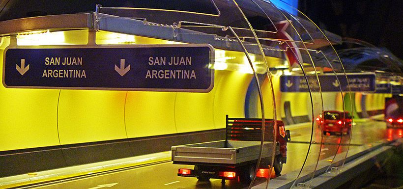 túnel de agua negra