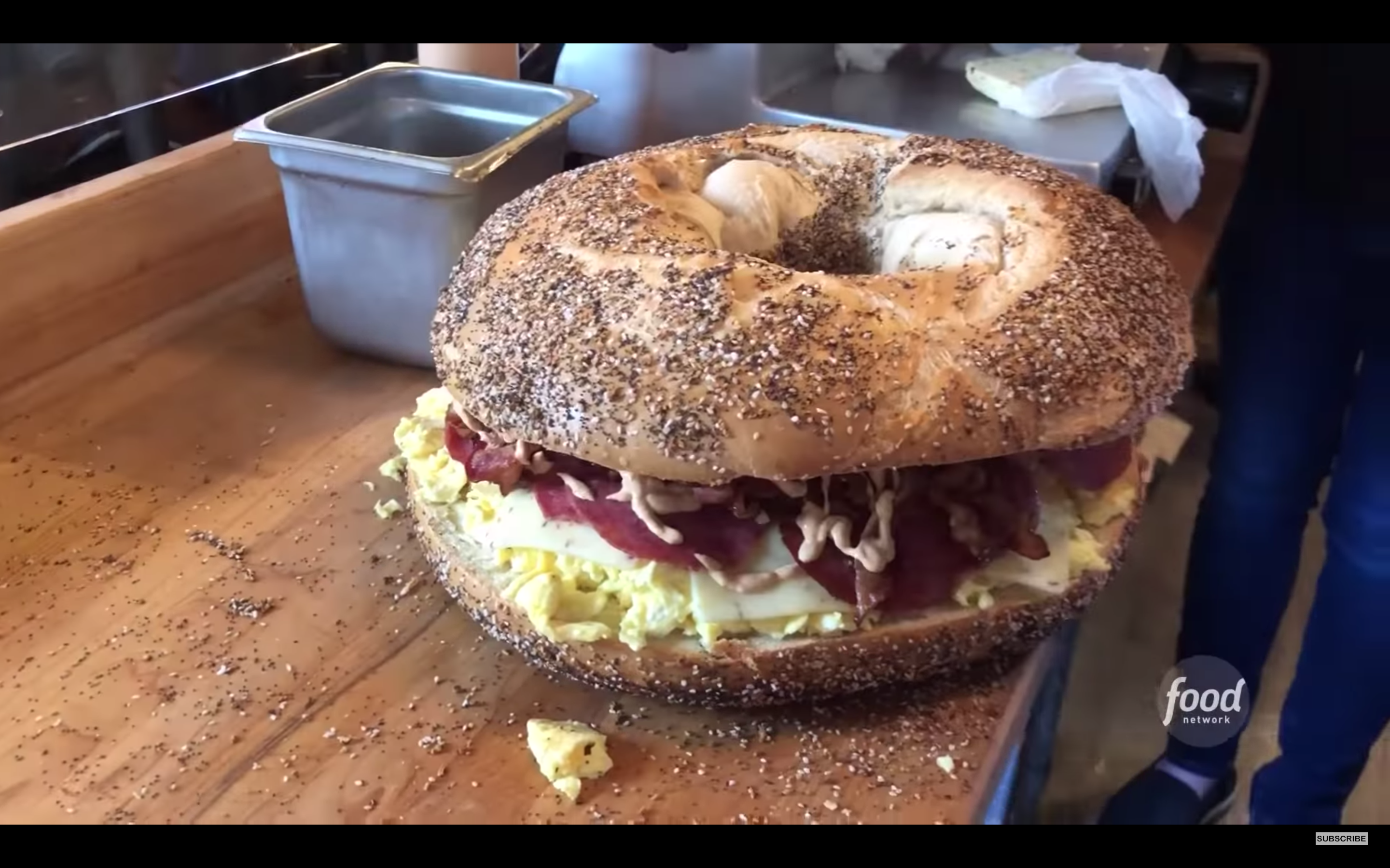 This Tire Sized N J Bagel Feeds 20 People And Demands Your