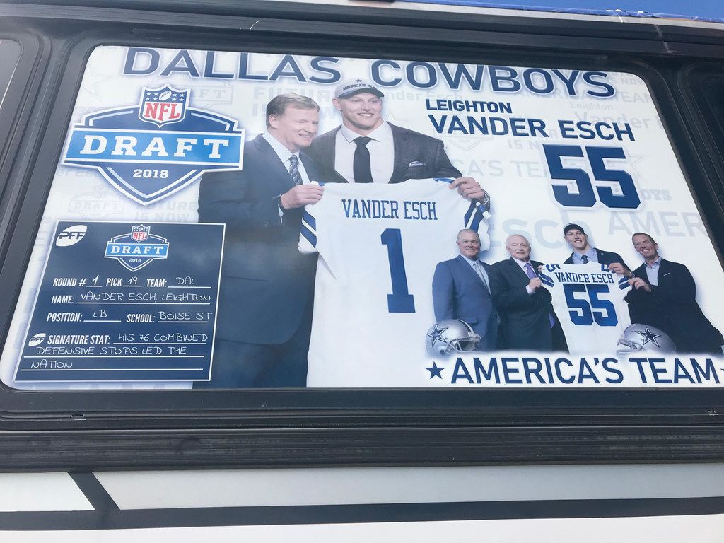 Leighton Vander Esch Football Paper Poster Cowboys 2 Women's T-Shirt