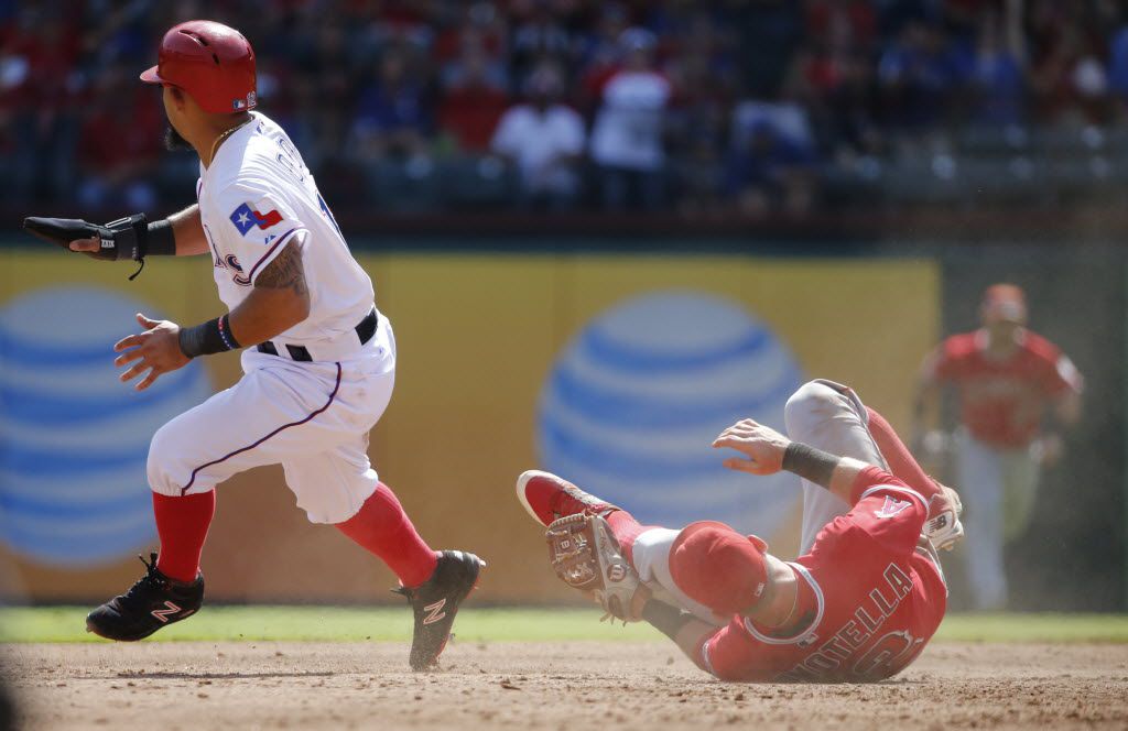 Rougned Odor apologizes for late, aggressive slide against Angels