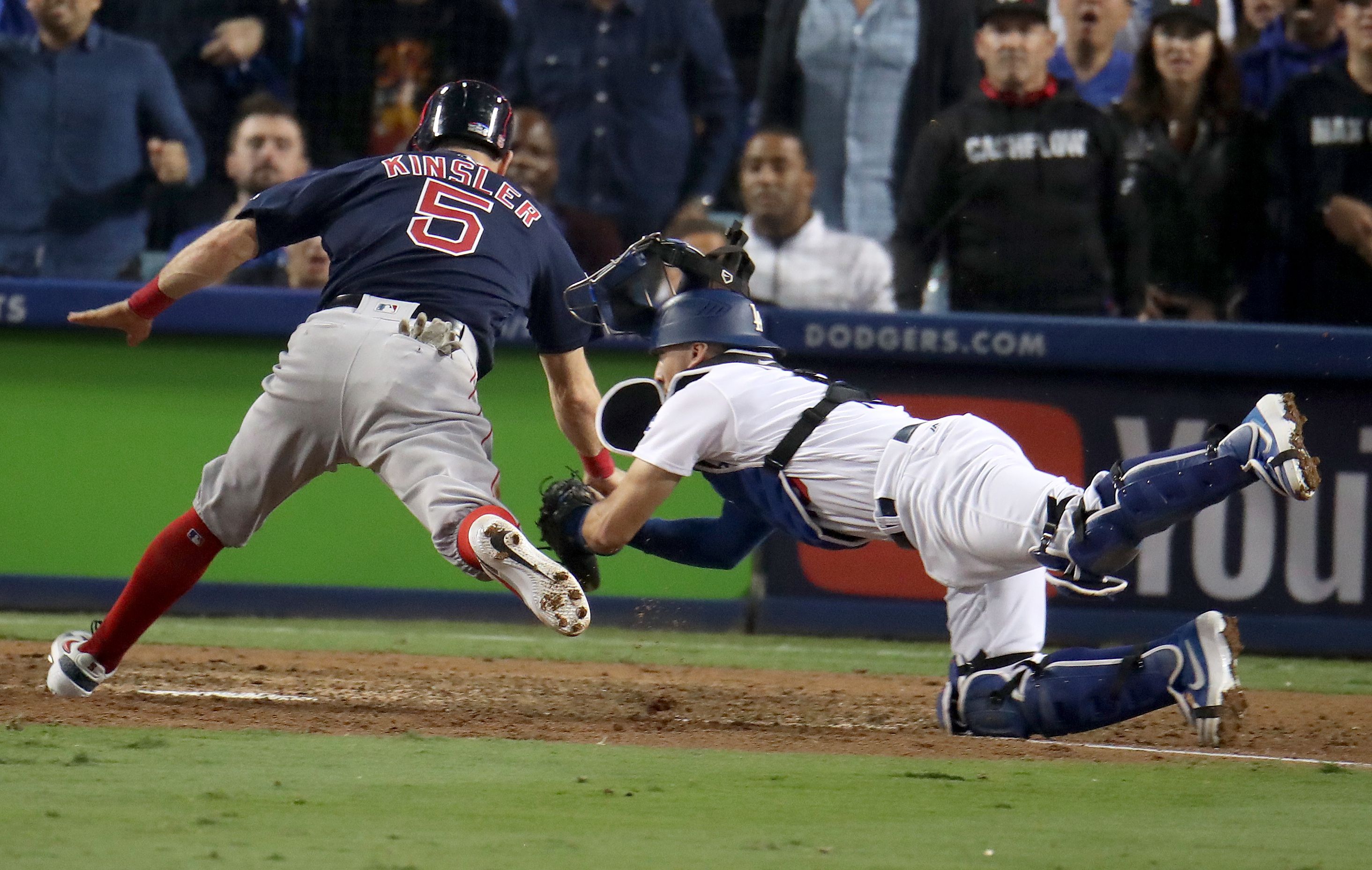 Dodgers outlast Red Sox in record-setting Game 3 of World Series - The  Boston Globe