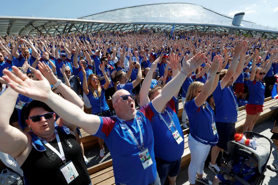 Islandia, hinchas