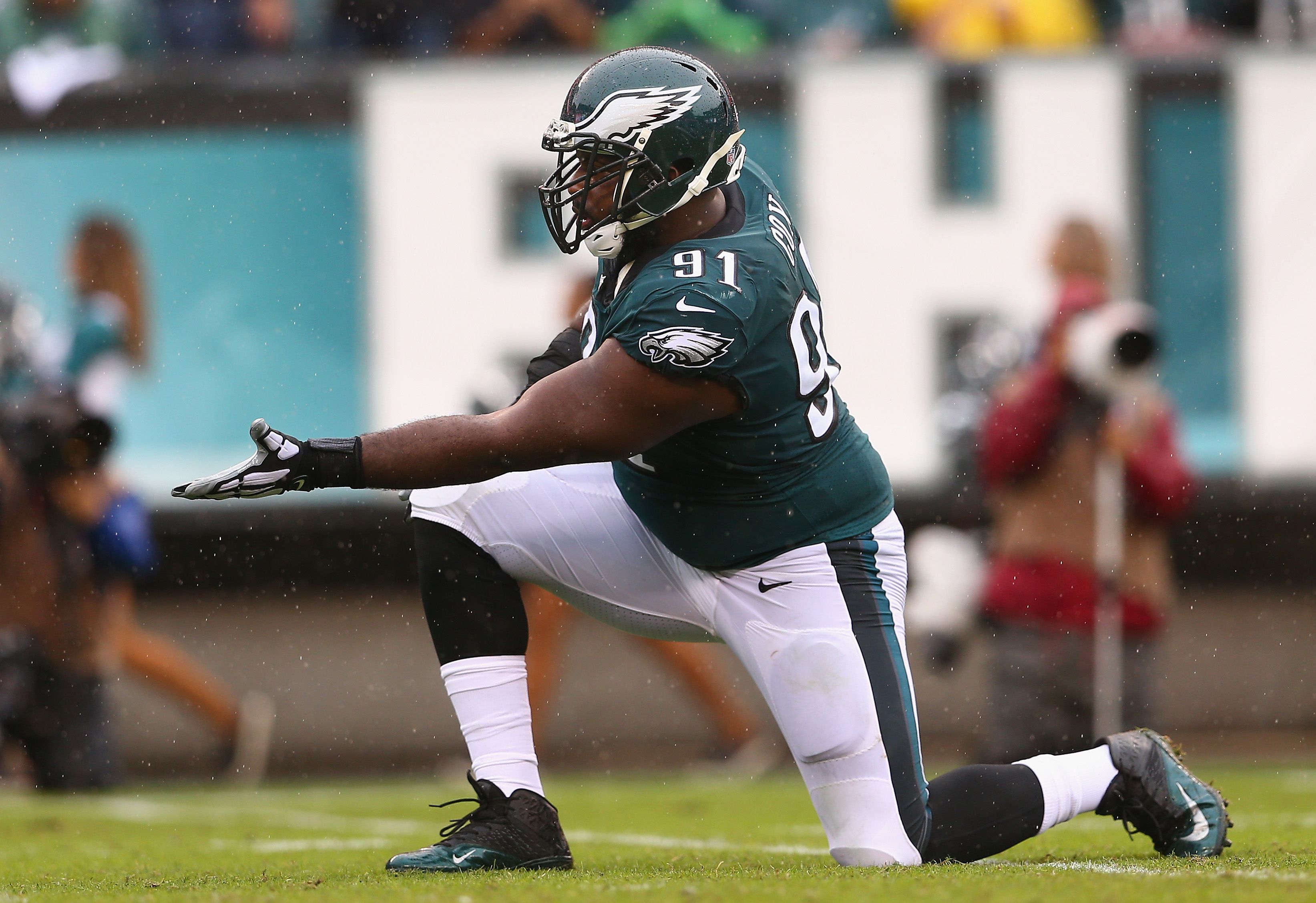 Philadelphia Eagles defensive tackle Fletcher Cox (91) in action