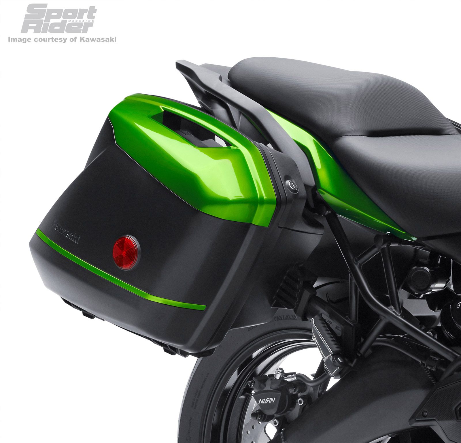 Kawasaki versys 650 platina 47 litros set 51p Candy Lime Green Type 3 2015-2019