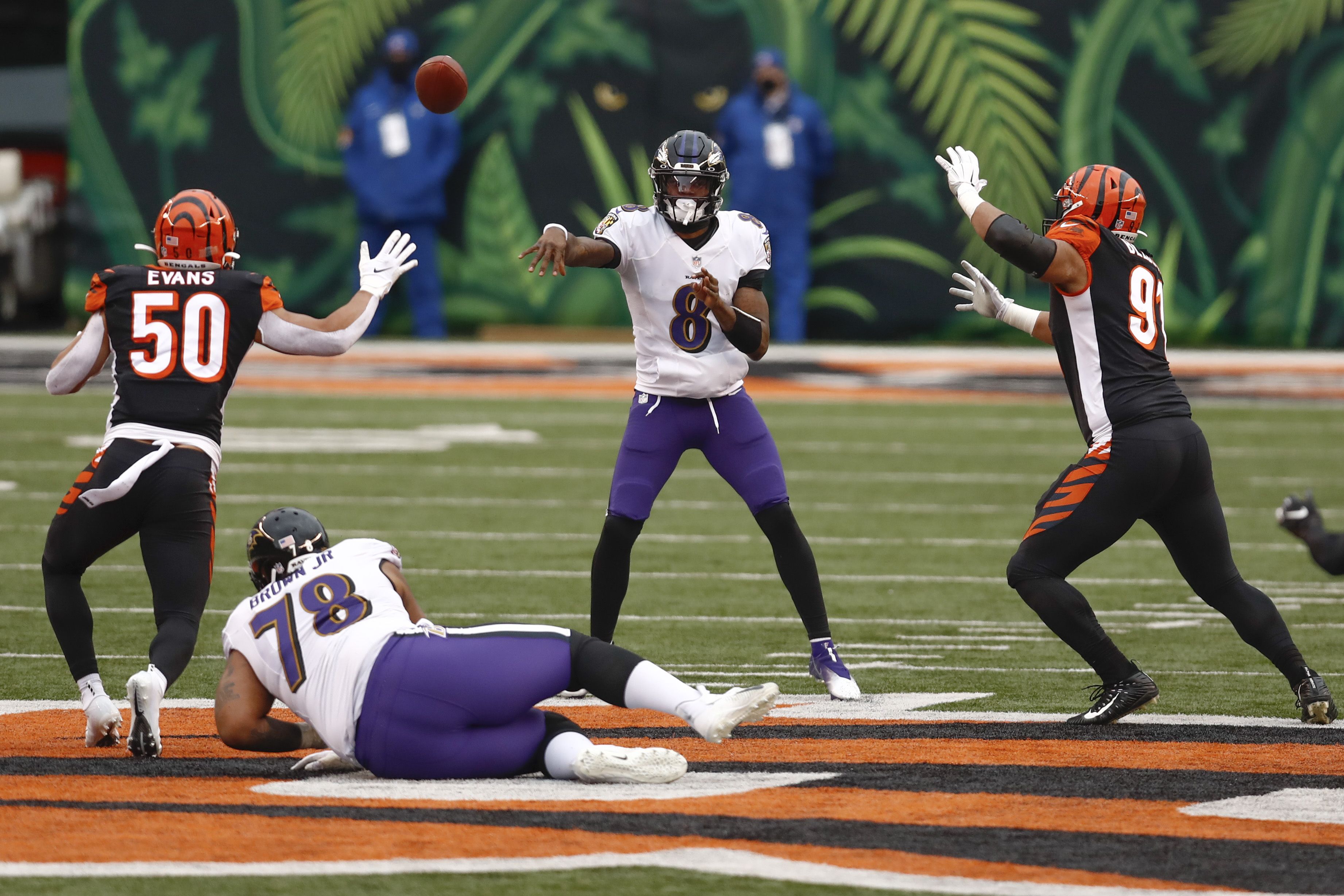 Ravens beat Bengals to clinch spot in playoffs; Jackson makes history