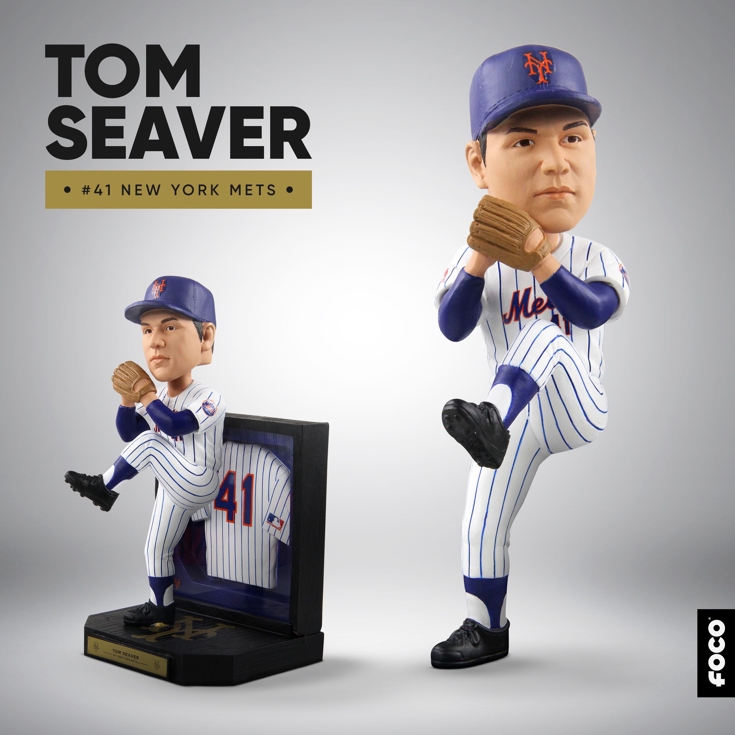 A great gift for Mets fans: This Tom Seaver jersey framed case bobblehead  goes on sale Wednesday (2-10-21) 