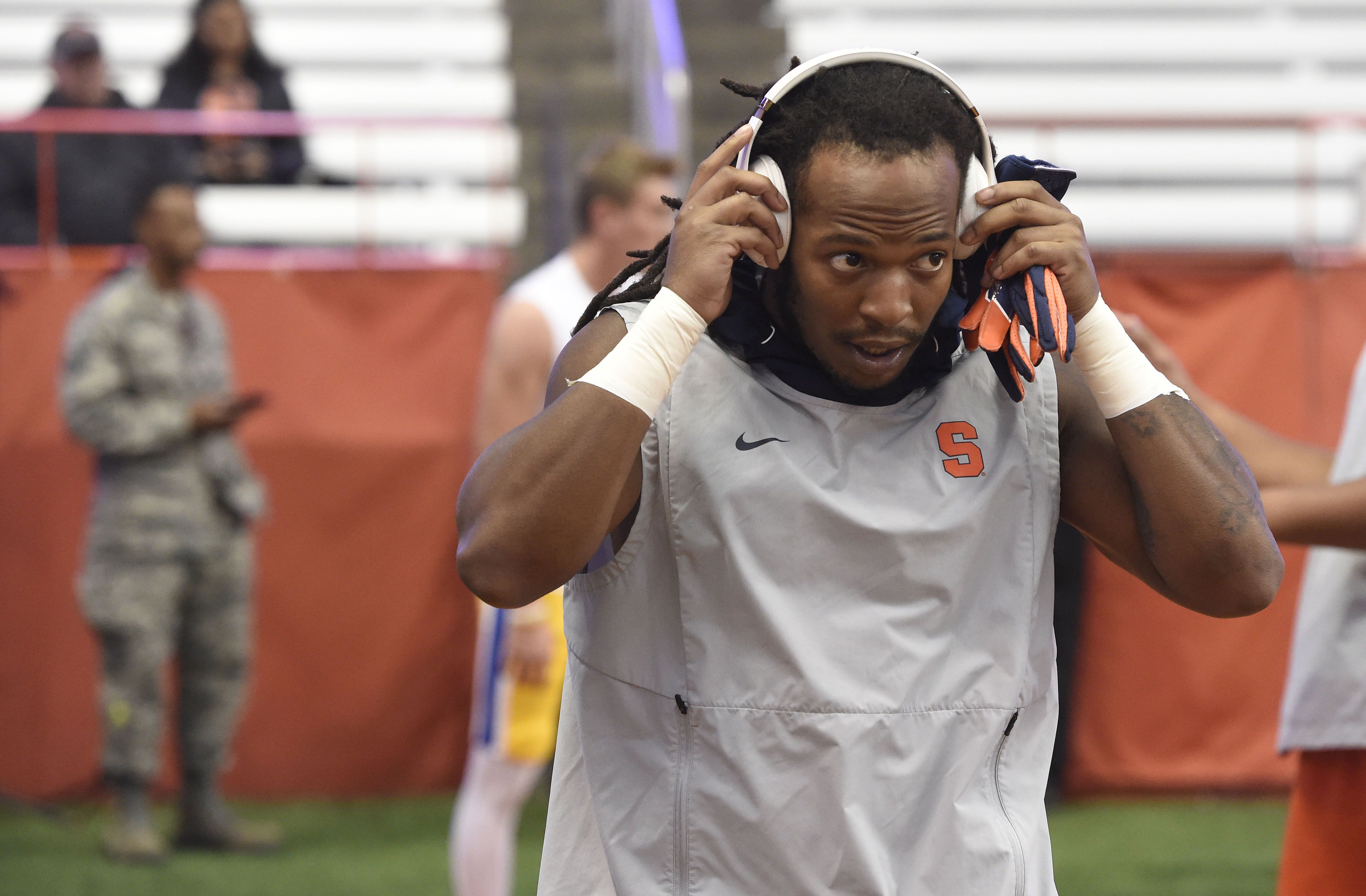 Syracuse coach Dino Babers on Tommy DeVito's ankle injury against Duke:  'It's not good