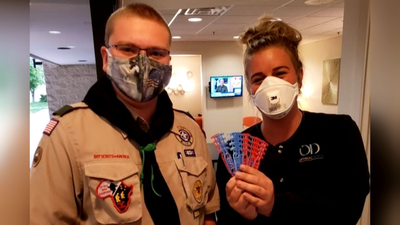 Local Eagle Scout 3D printing 'ear savers' for medical workers