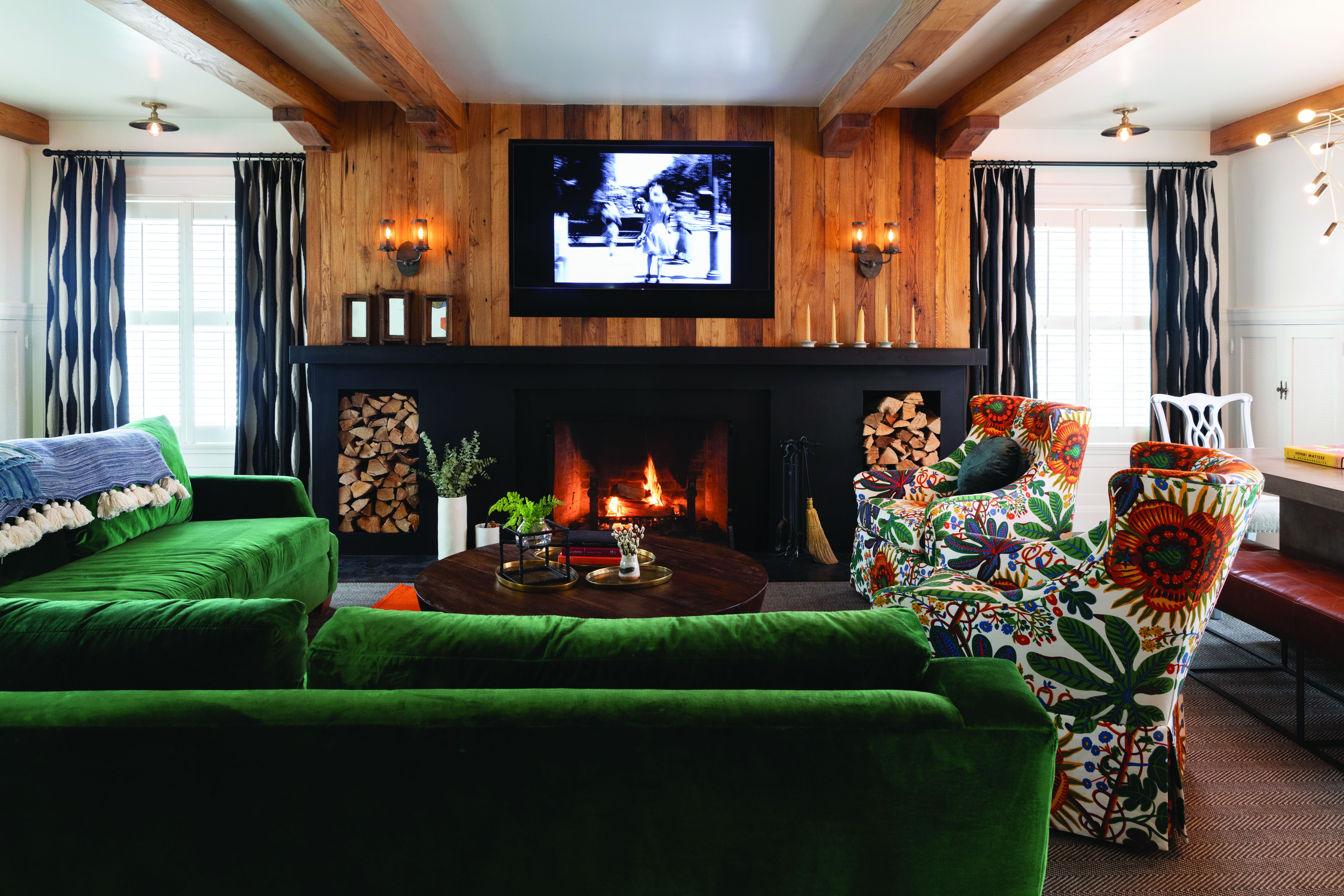 A Woodsy Warm And Welcoming Family Room Makeover The Boston Globe